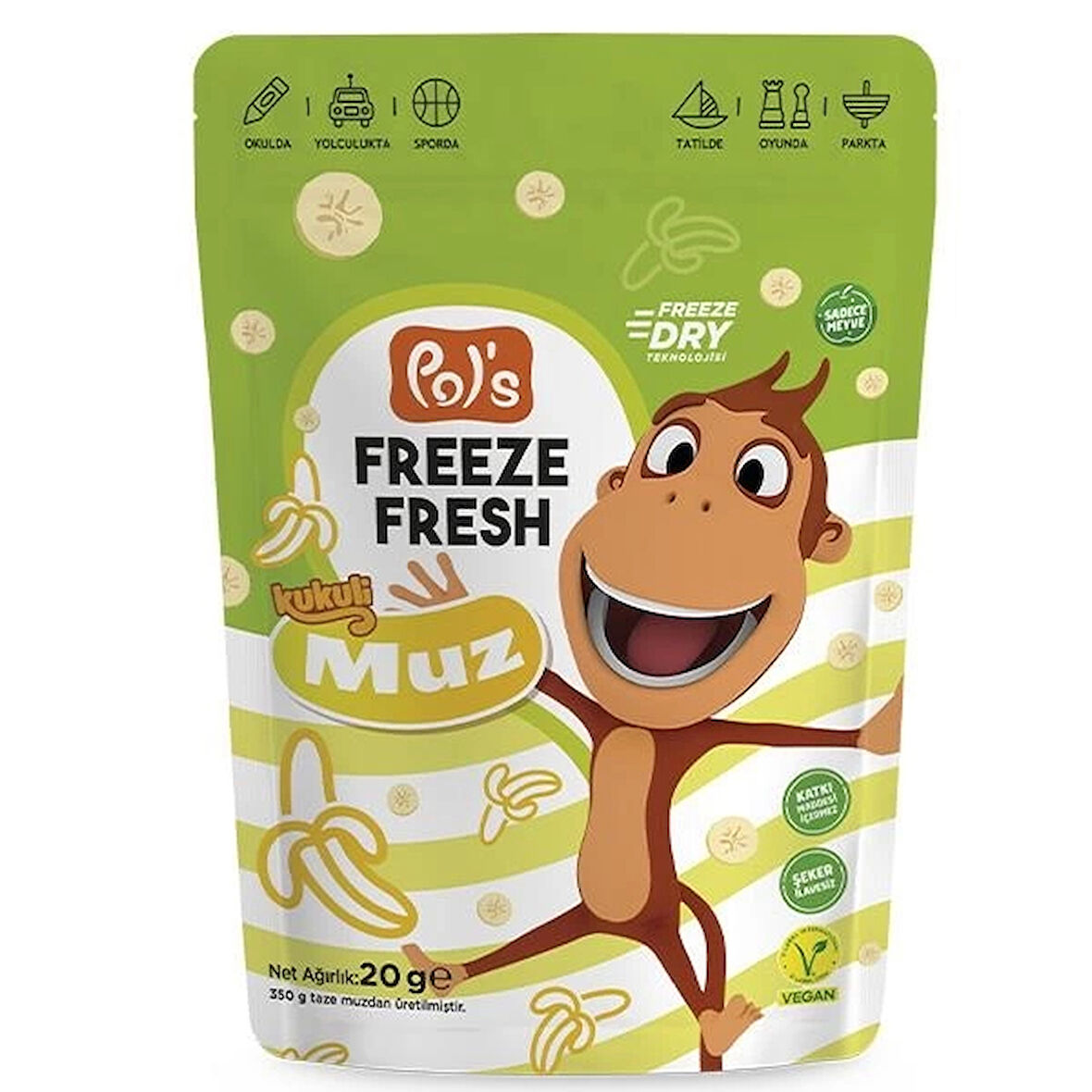 CEYLAN ADAM   Pol’s Freeze Fresh Kukuli Muz 20 Gr