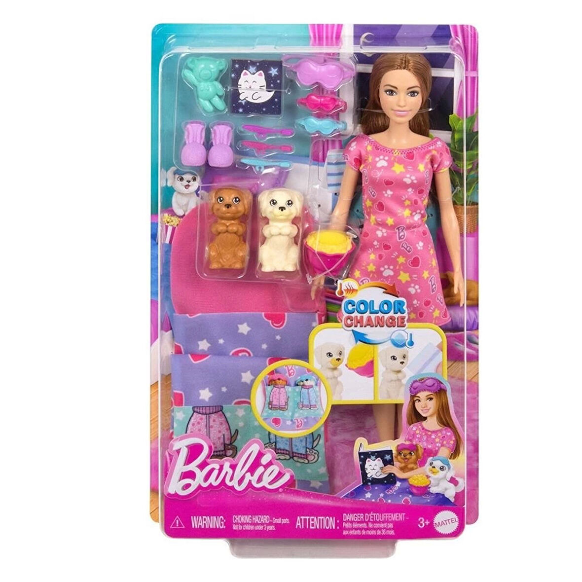 CEYLAN ADAM   HXN01 Barbie ve Köpekçikleri Pijama Partisi