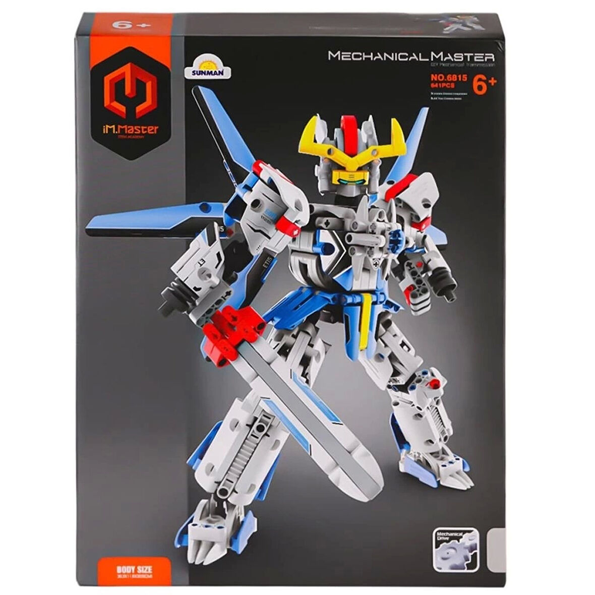 CEYLAN ADAM   6815 IMM Mekanik Master Blokları Robot Asker 641 Parça