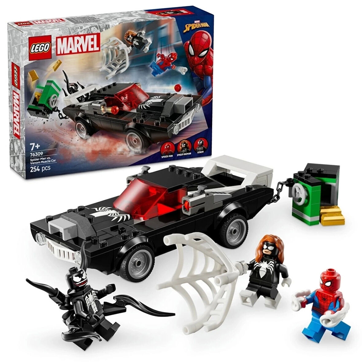 CEYLAN ADAM   LEGO Marvel Örümcek Adam Venom Arabasına Karşı 76309