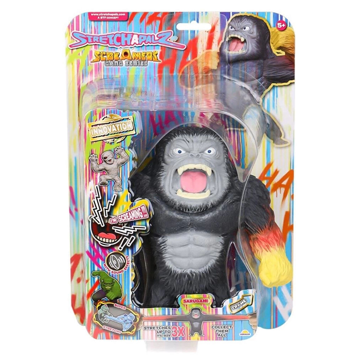CEYLAN ADAM   1012358 Sesli Stretchapalz Screamers Gang Seri 16 cm -Sunman