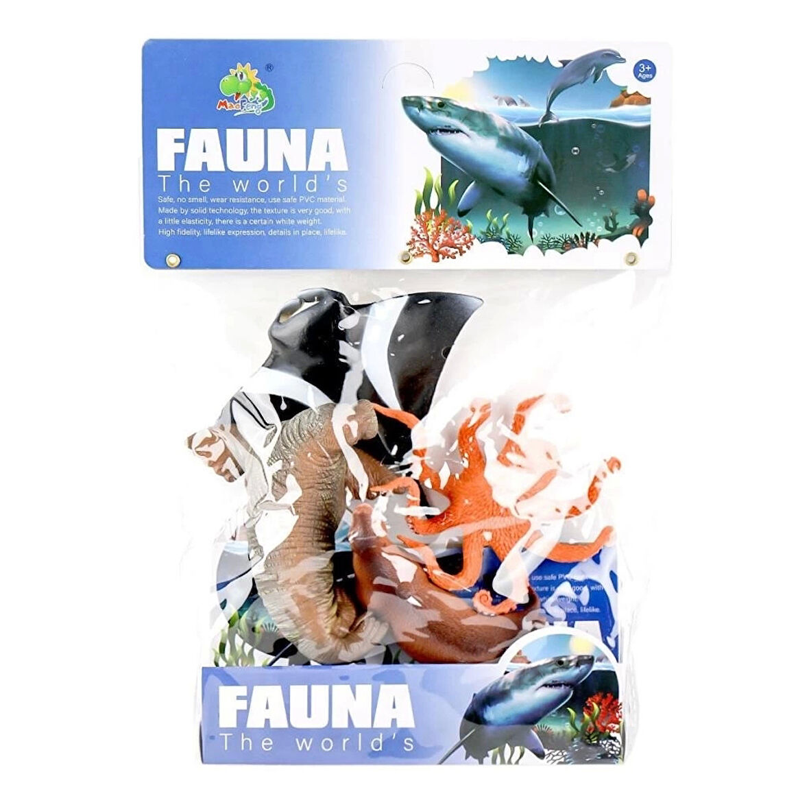 CEYLAN ADAM   HY7-006D PVC Deniz Hayvanları 4lü -Kidmar Oyuncak