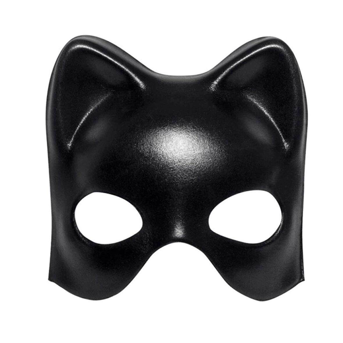 CEYLAN ADAM   Siyah Deri Görünümlü Kedi Maskesi – Cosplay & Maskeli Balo