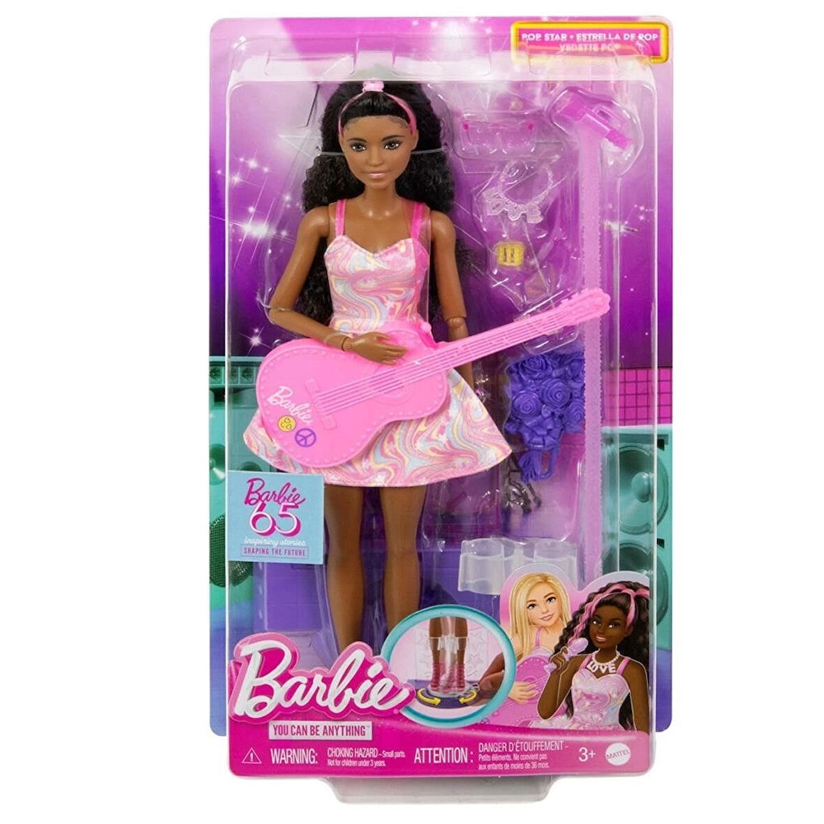 CEYLAN ADAM   HRG43 Barbie 65. Yıl Deluxe Kariyer Bebekleri - Pop Yıldızı