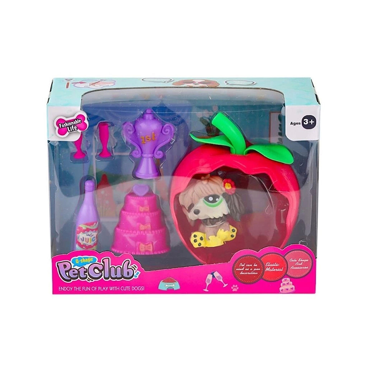 CEYLAN ADAM   KZL-CL2103 1-4  Elmalı Pet Star Oyun Seti -Kızılkaya Oyuncak