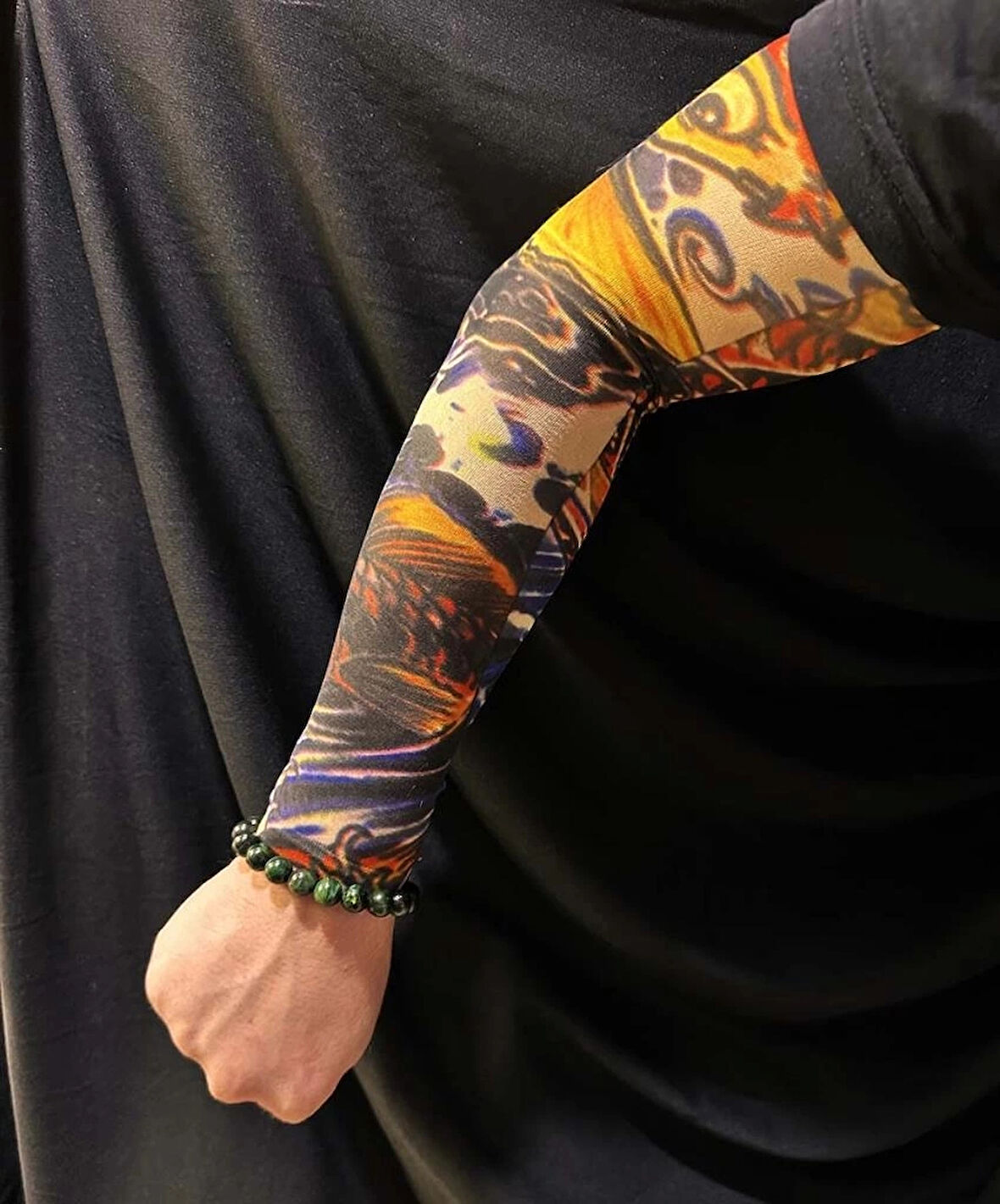 CEYLAN ADAM   Çorap Dövme Giyilebilir Kol Bacak Dövmesi Likralı 2 Adet Model 27