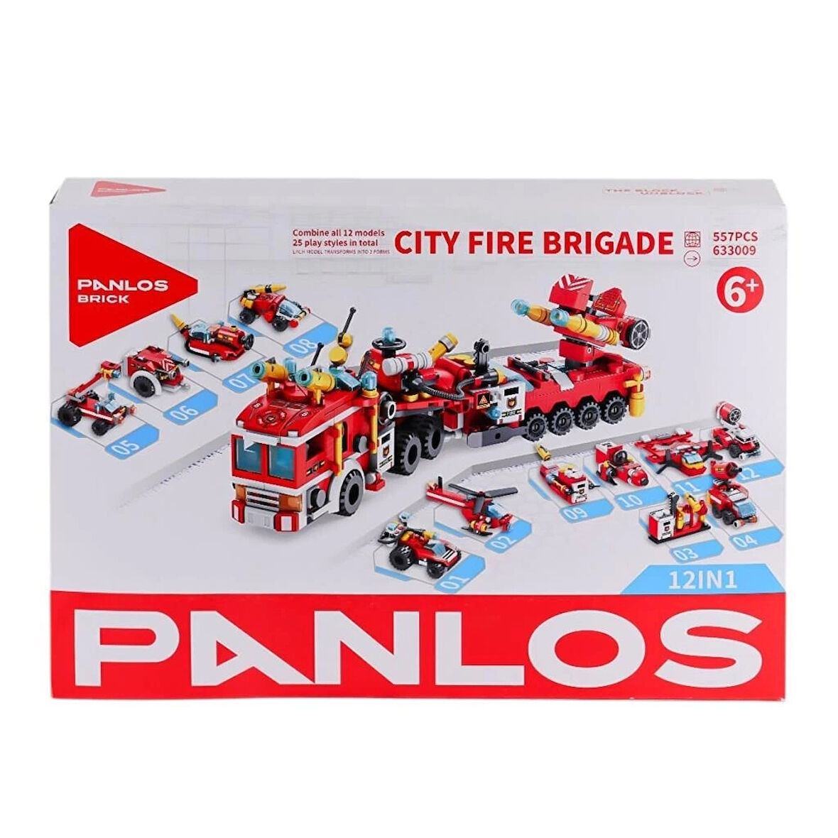 CEYLAN ADAM   P633009 Panlos Şehir İtfaiyesi 557 Parça Blok Seti -Vagon life