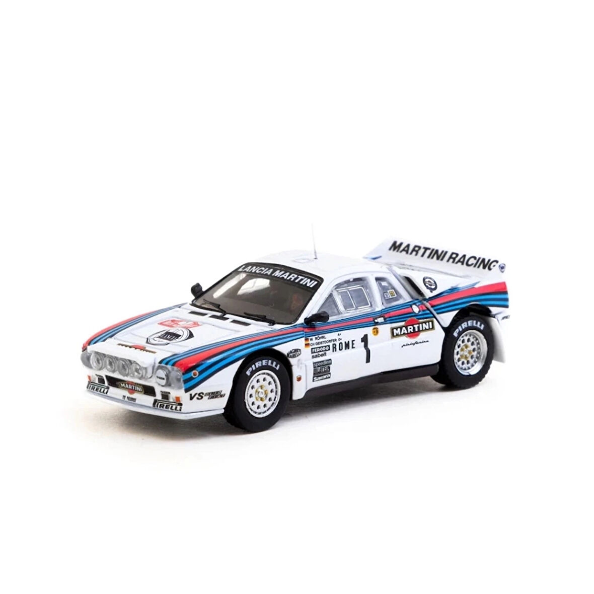 CEYLAN ADAM   Tarmac Works 1/64 Lancia 037 Rally Rally Monte Carlo 1983 #1 with Tarmac Cards