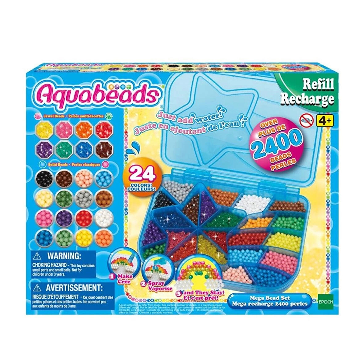 CEYLAN ADAM Nessiworld 31502 Epoch AquaBeads Mega Boncuk Seti, 800 parça +4 yaş