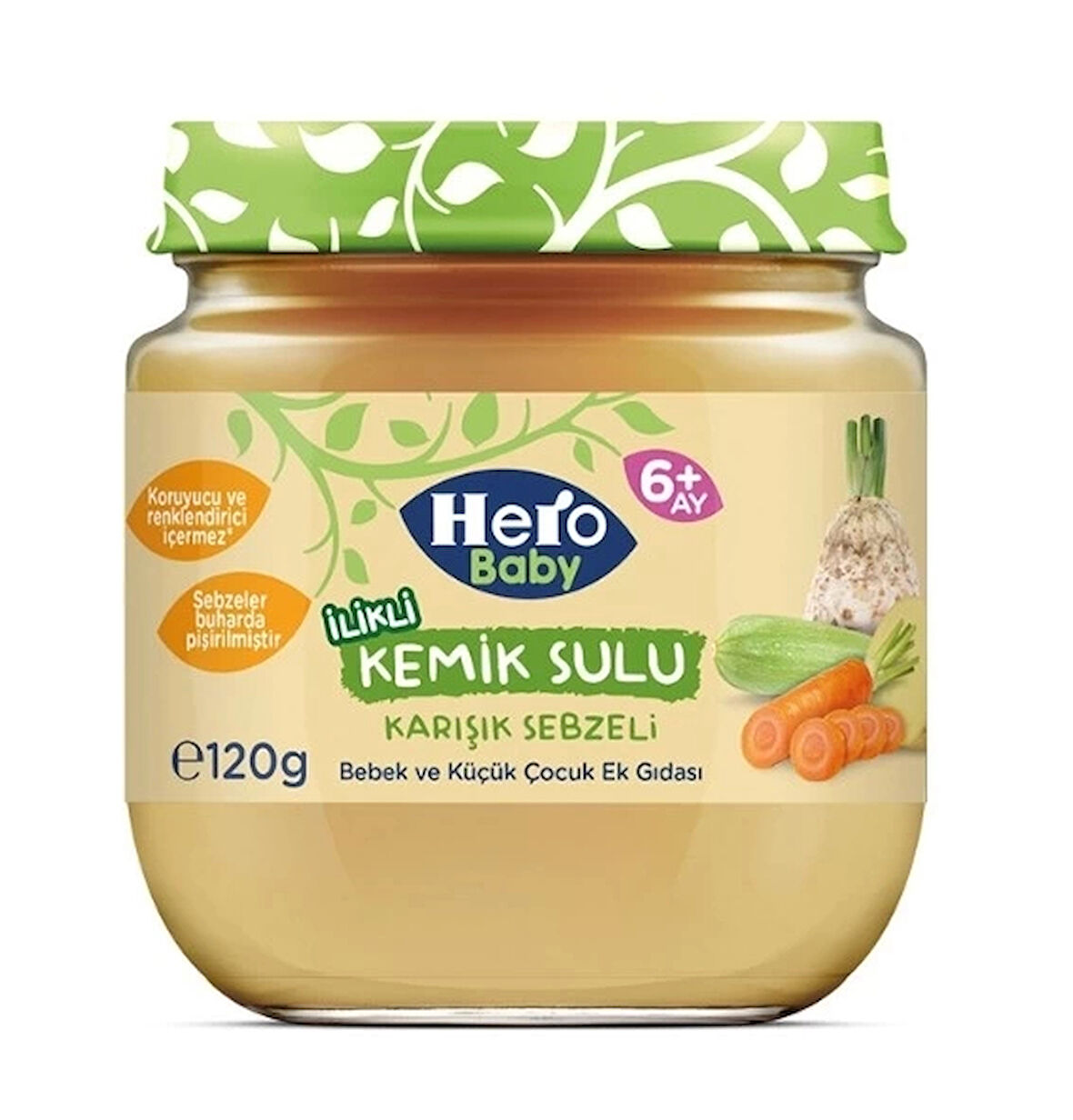 CEYLAN ADAM  Hero Baby Gourmet Karışık Sebzeli Kavanoz Mama 120 Gr