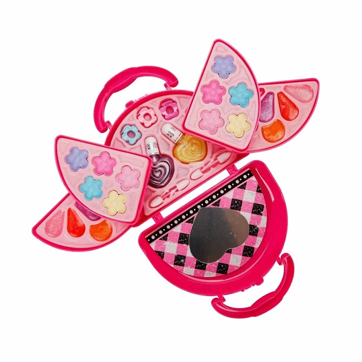 CEYLAN ADAM  Pretty Pinky 3 Katlı Pembe Çantalı Makyaj Seti