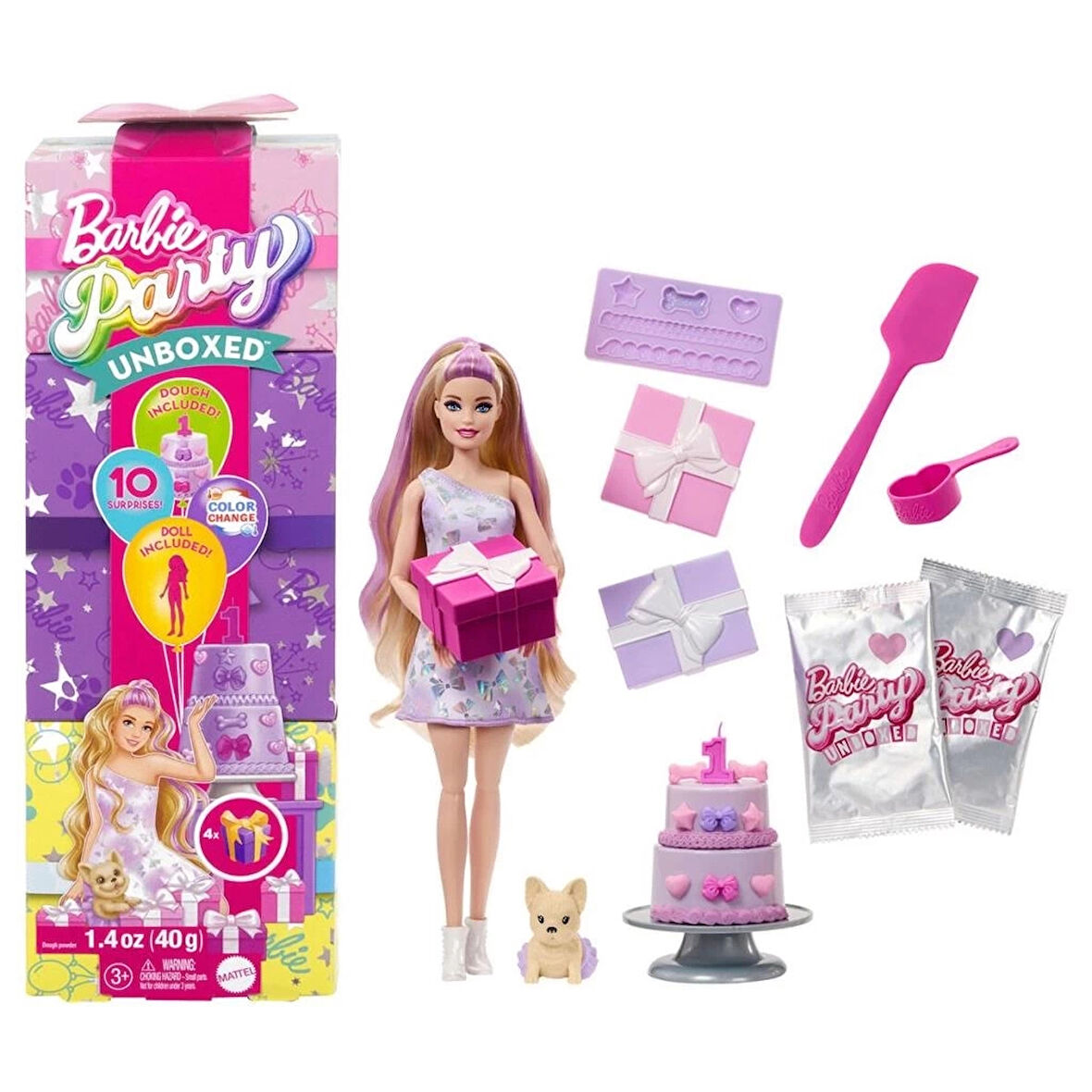 CEYLAN ADAM  JFG68 Barbie Party Unboxed Köpeğimin Doğum Günü Serisi