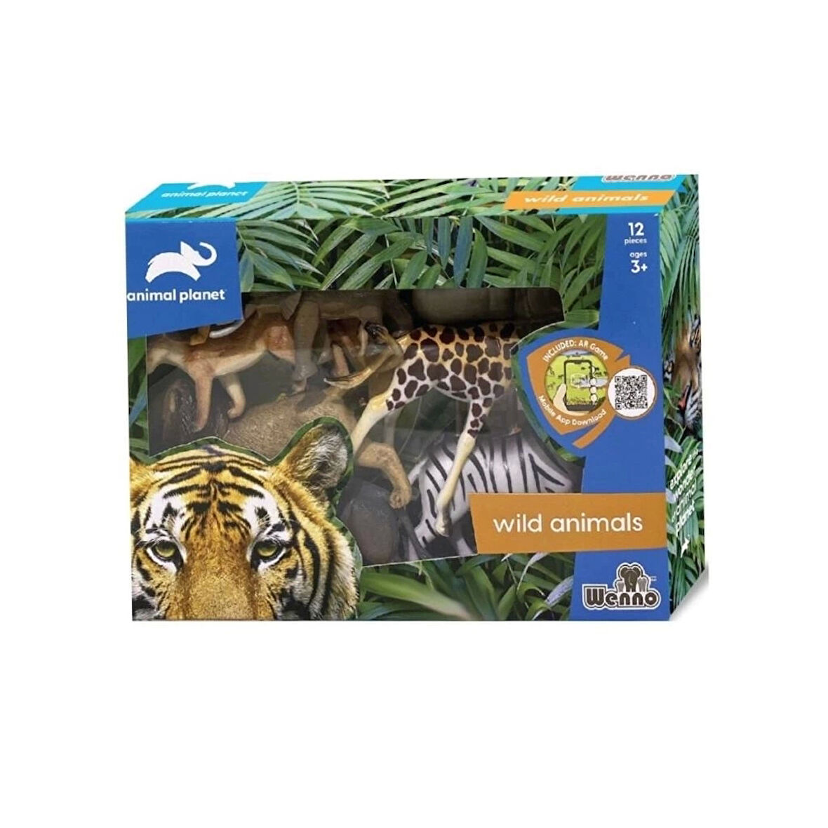 CEYLAN ADAM  SH-5901 Vardem Kutulu 12 Parça Vahşi Hayvan Seti