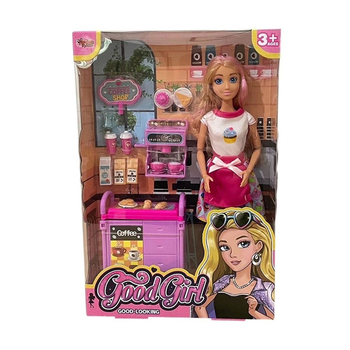 CEYLAN ADAM  WG66748 Vardem Kutulu   Kafe İşleten Bebek Set 11,5 inç