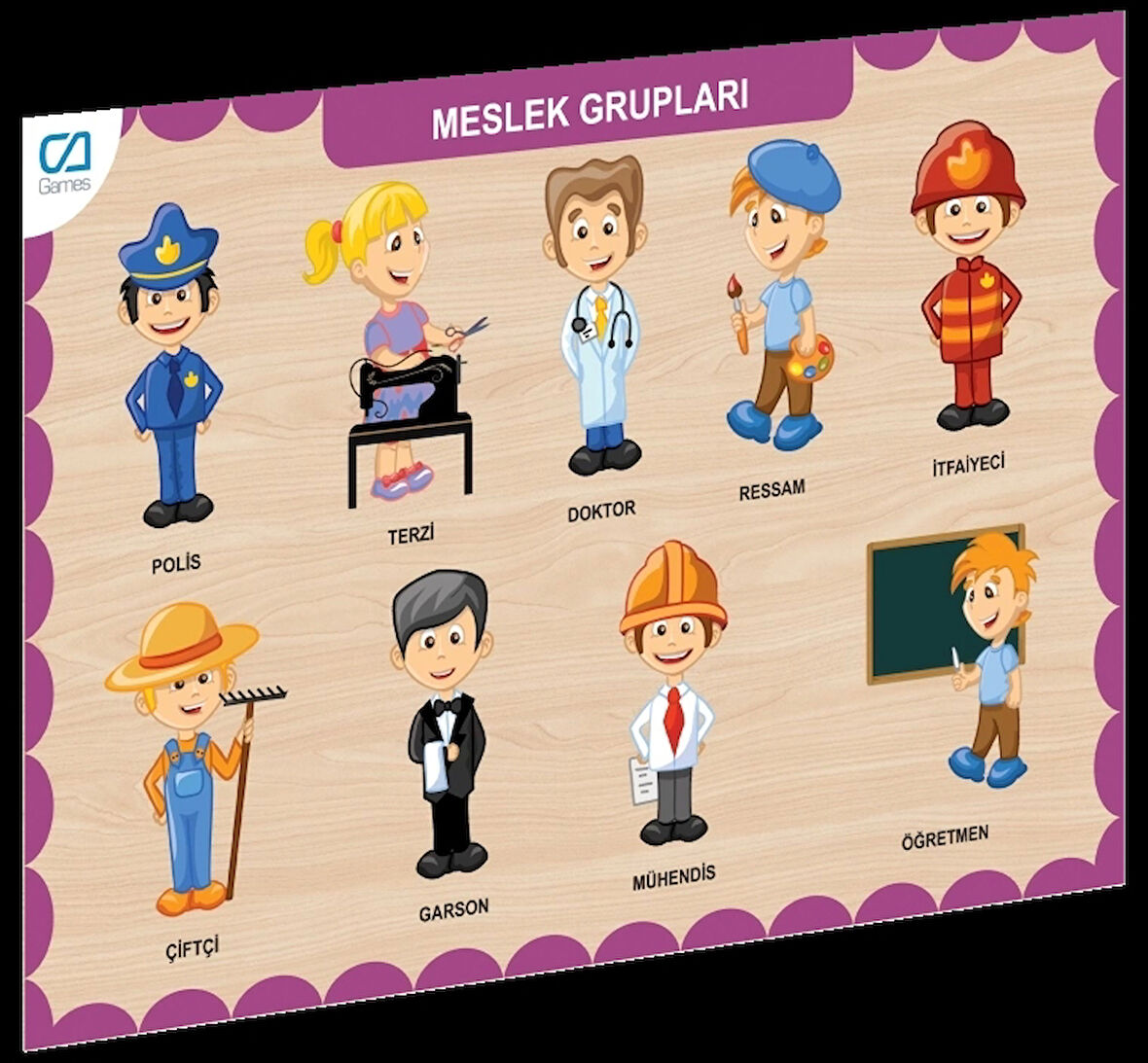 CEYLAN ADAM  CAAHS-3203 CA GAMES AHŞAP MESLEK GRUPLARI BUL-TAK