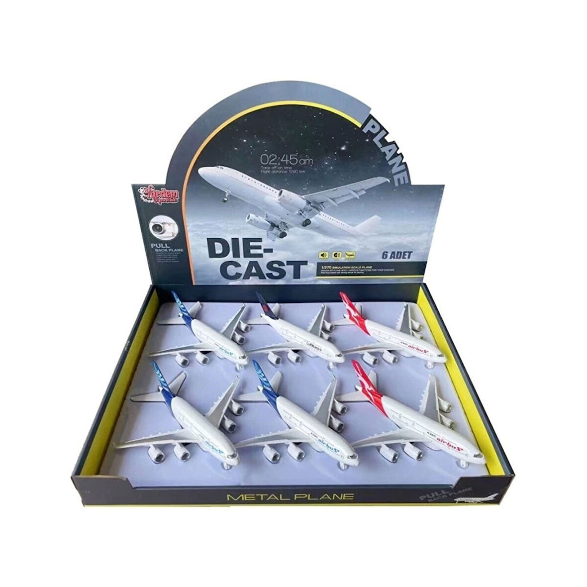 CEYLAN ADAM  HW-A380 CB IŞIKLI-SESLİ METAL YOLCU UÇAĞI