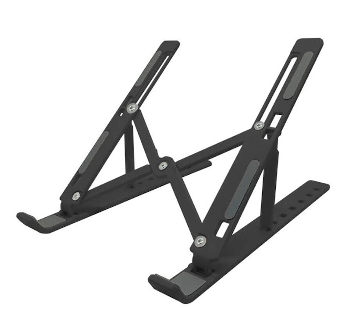 CEYLAN ADAM  7 Kademeli Ayarlı Katlanabilir Laptop Tablet Standı Siyah