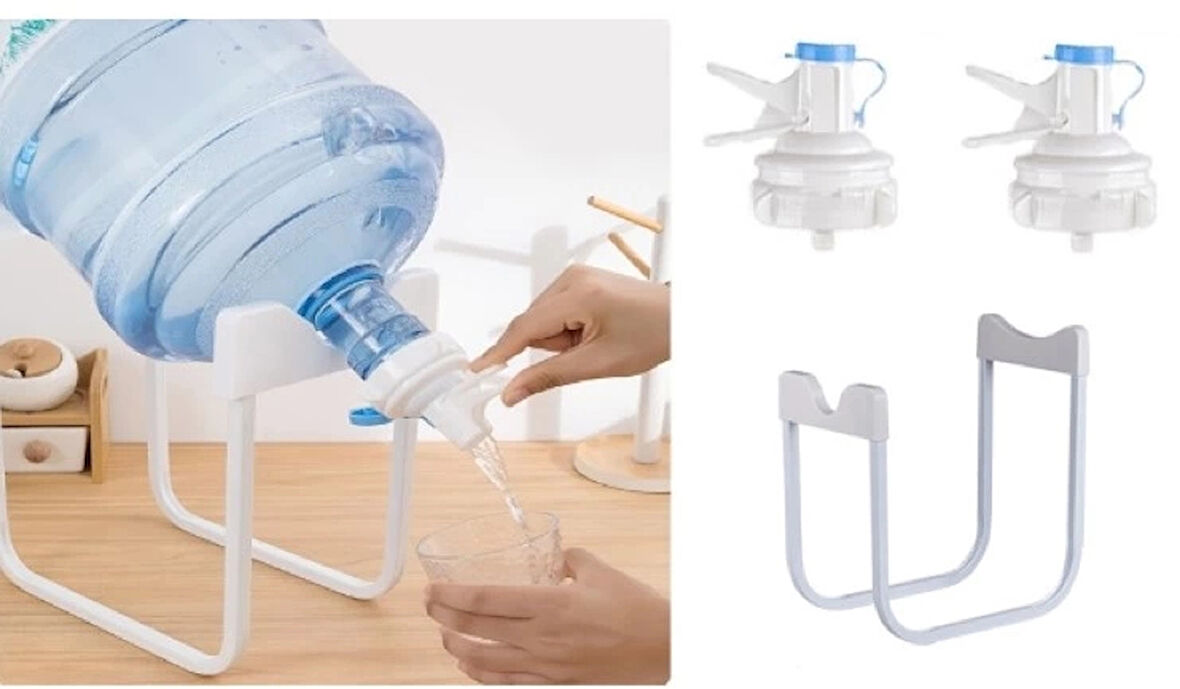 CEYLAN ADAM  Damacana Musluk Başlığı ve Metal Ayak Stand Seti