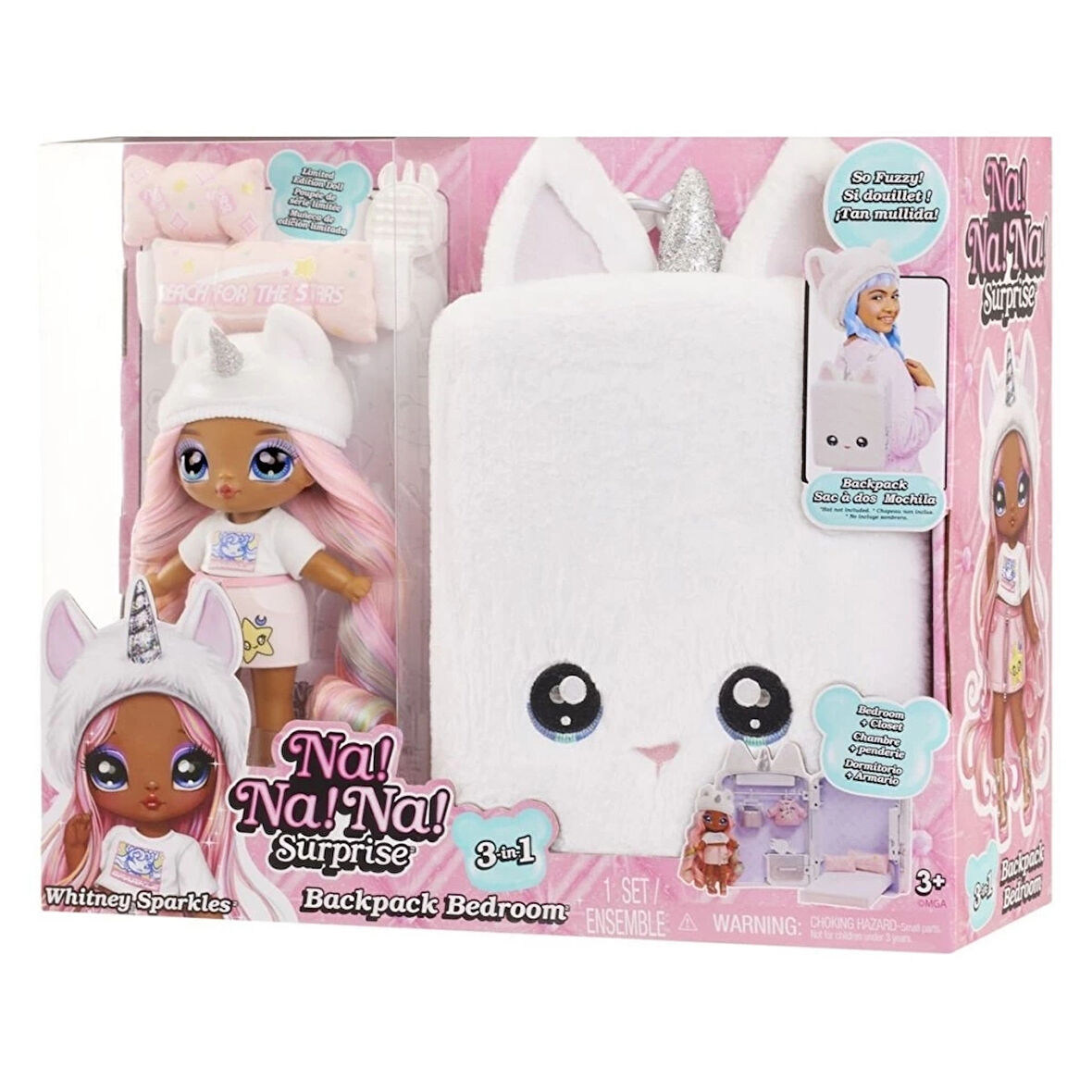 CEYLAN ADAM  592365 NaNaNa Surprise 3ü1 Arada Büyük Sırt Çantalı Set - Whitney Sparkles