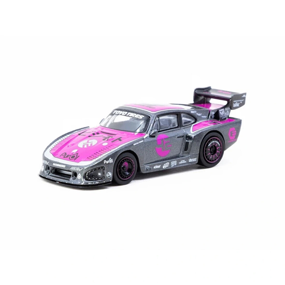 CEYLAN ADAM  Tarmac Works X iXO Models 1/64 Bisimoto Porsche 935 K3V with Tarmac Cards Combo Set