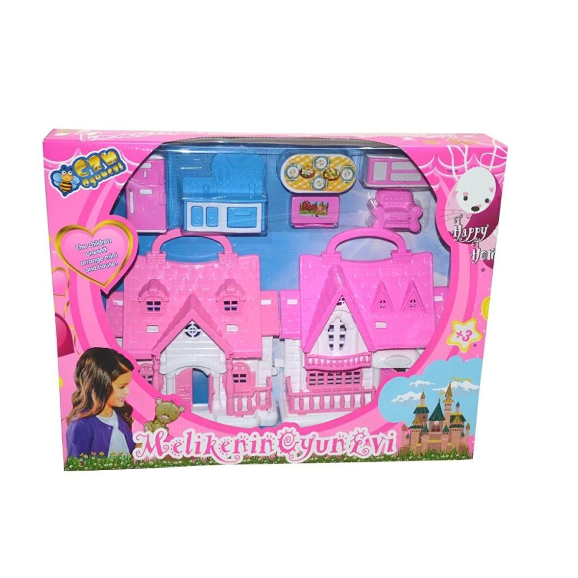 CEYLAN ADAM Nessiworld SL32538A Kutulu Melikenin 2'li Oyun Evi Seti- Halit Can Oyuncak