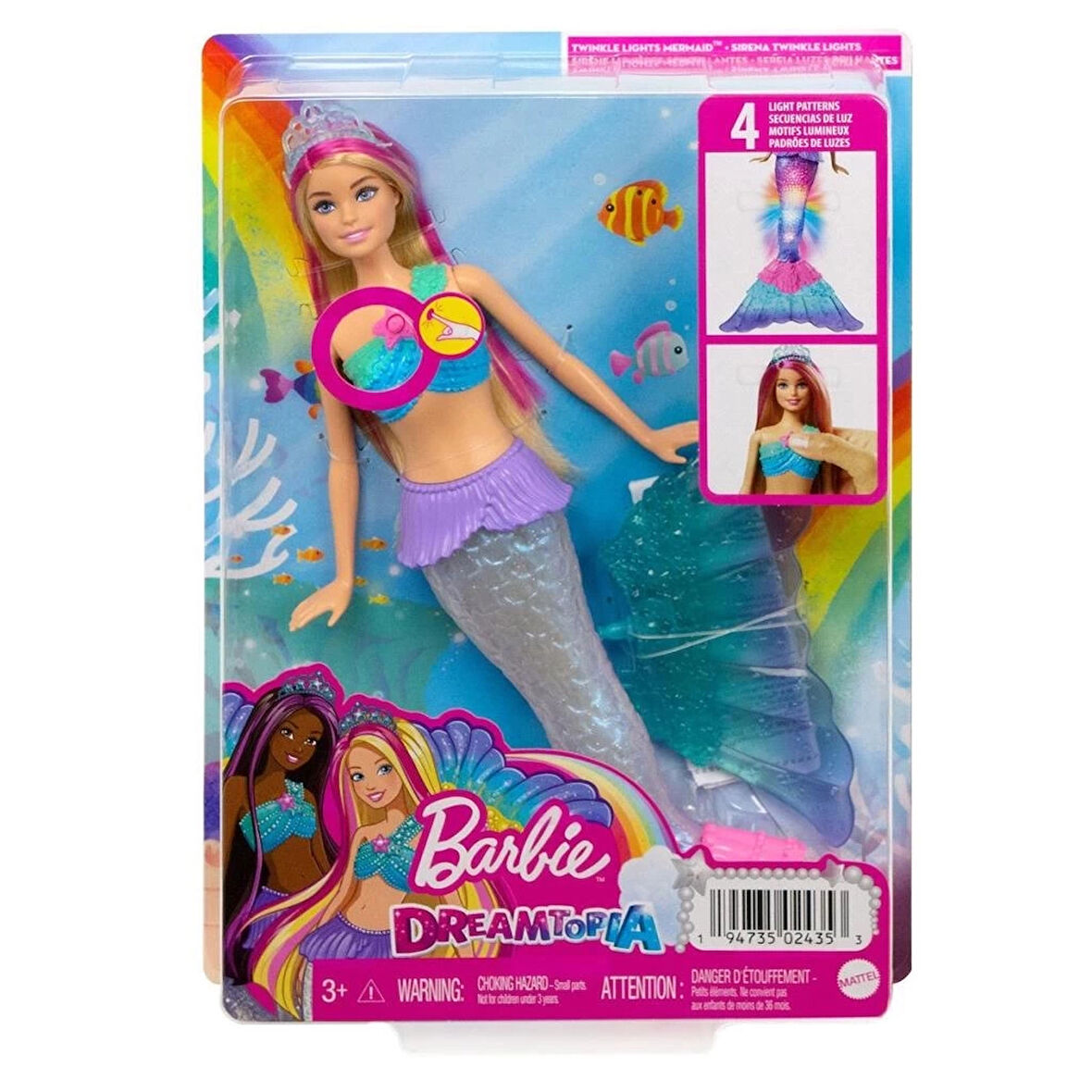 CEYLAN ADAM  HDJ36 Barbie, Işıltılı Deniz Kızı, Dreamtopia Hayaller Ülkesi