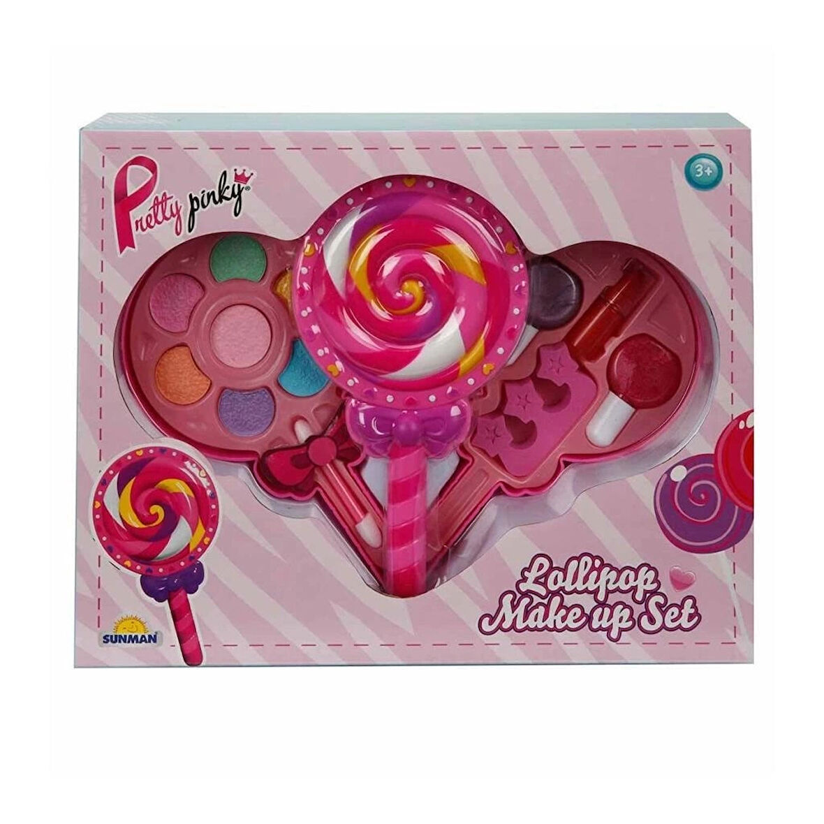 CEYLAN ADAM Nessiworld 2598 Lolipop Şekilli 2 Katlı Makyaj Güzellik Seti