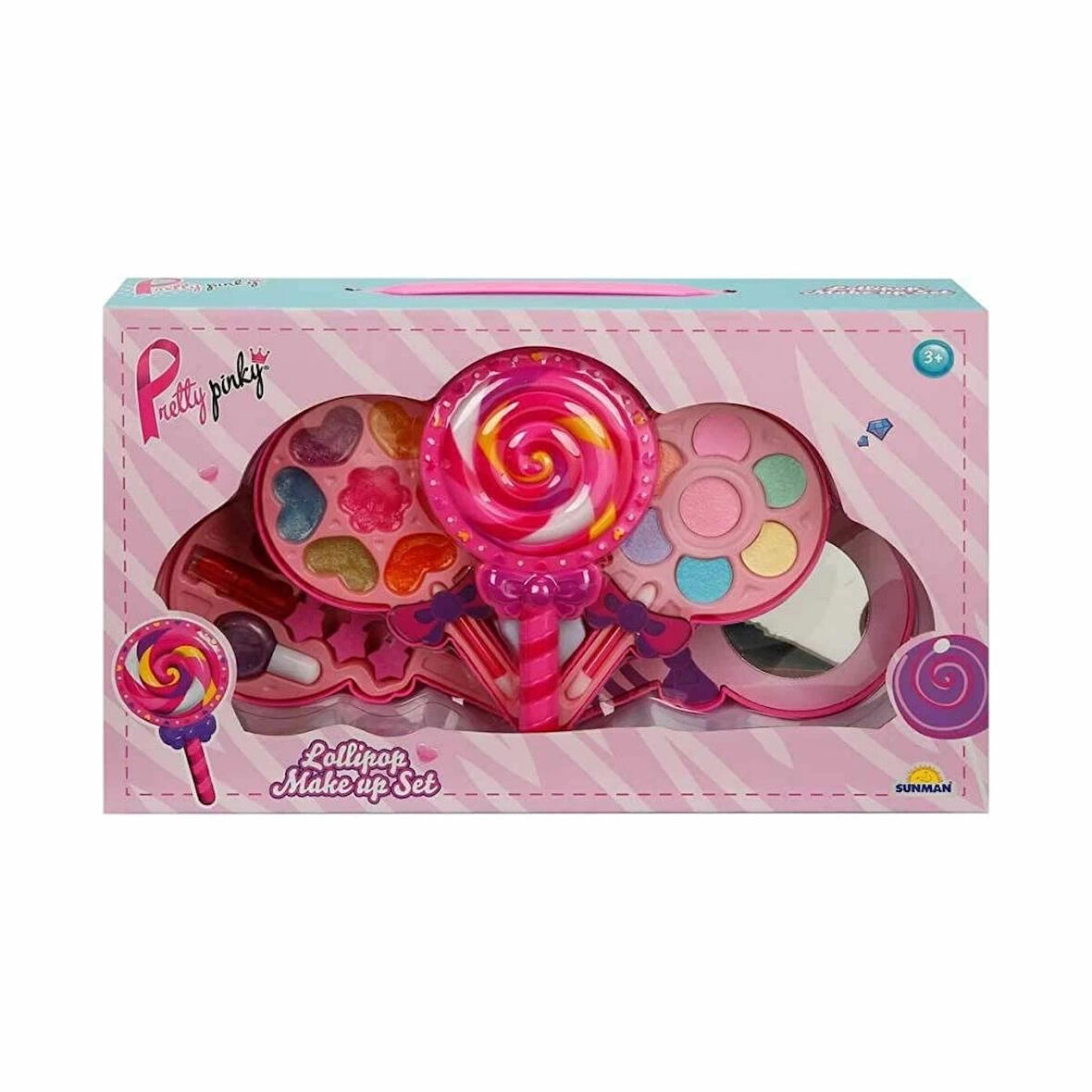CEYLAN ADAM Nessiworld 2600 Lolipop Şekilli 4 Katlı Makyaj Güzellik Seti