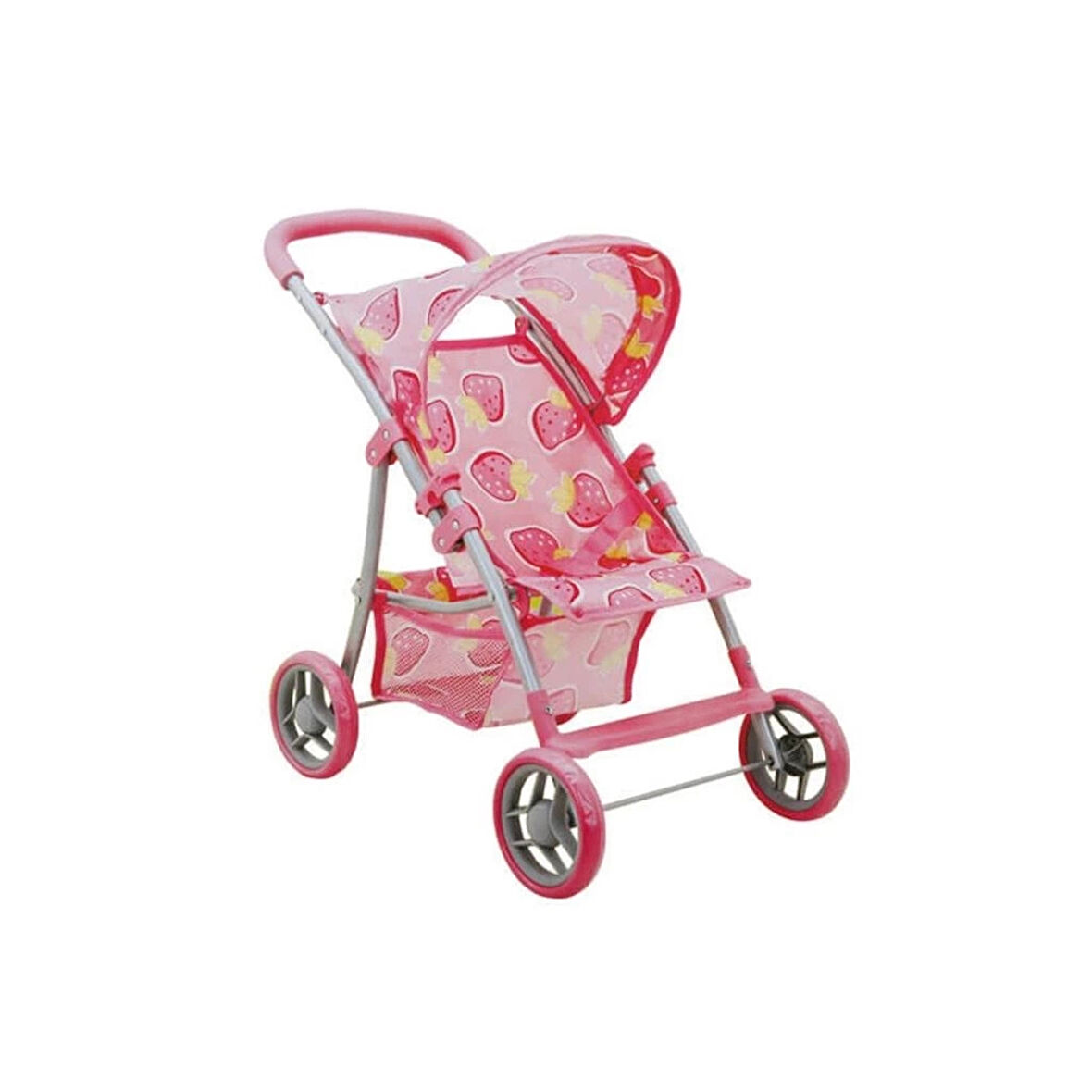 CEYLAN ADAM  09324 Çilek Desenli 4 Tekerlekli Puset -Sunman