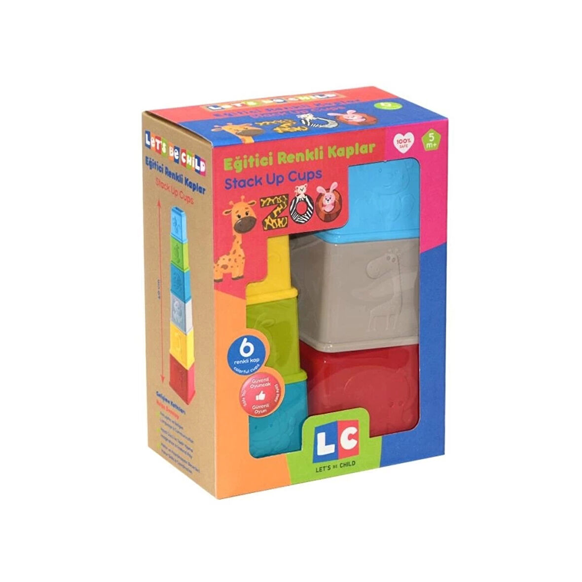 CEYLAN ADAM Nessiworld  30798 Let's be Child - Eğitici Renkli Kaplar Zoo +5 ay