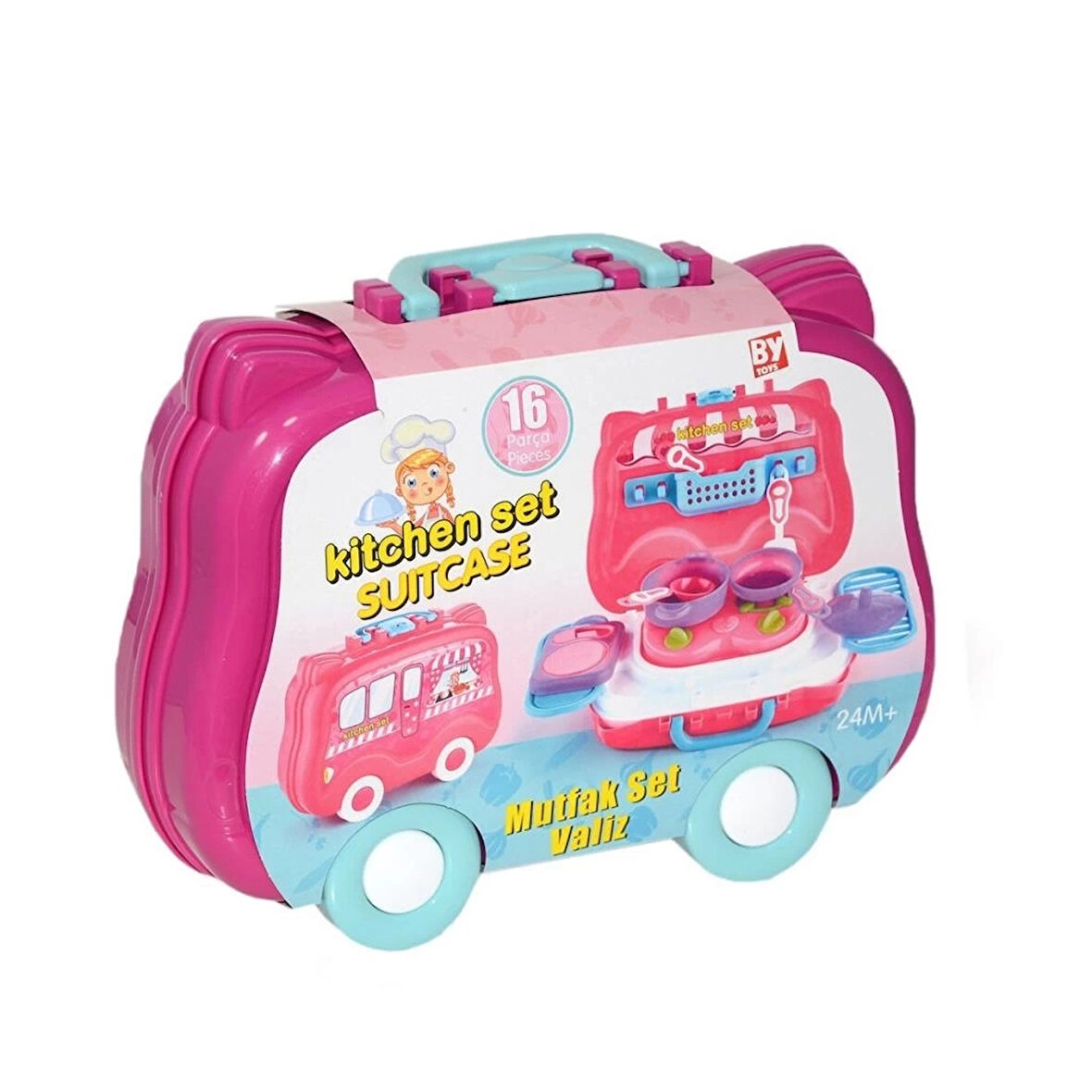 CEYLAN ADAM Nessiworld  562 BY Toys, 16 parça Mutfak Set Valizim / +24 ay