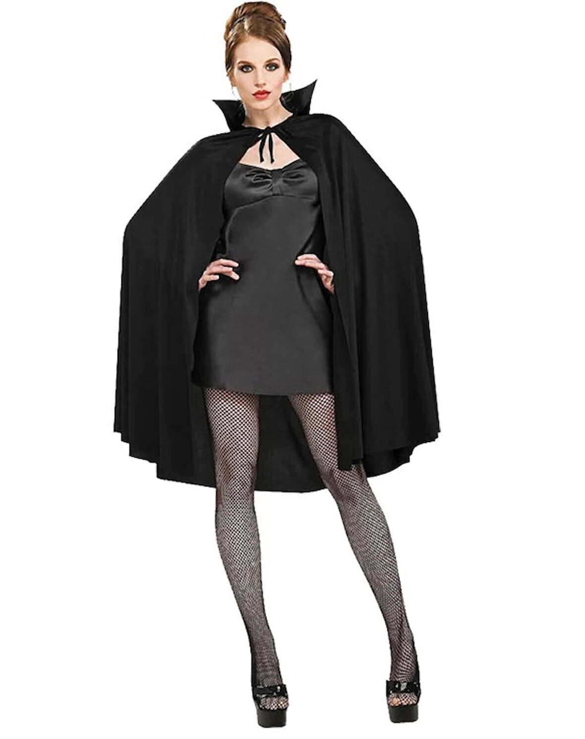 CEYLAN ADAM Nessiworld  Siyah Renk Yakalı Halloween Pelerini 90 cm