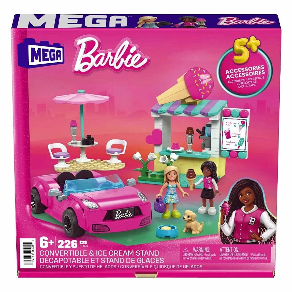 CEYLAN ADAM  HPN78 MEGA Barbie® Dondurma Standı 226 parça +6 yaş