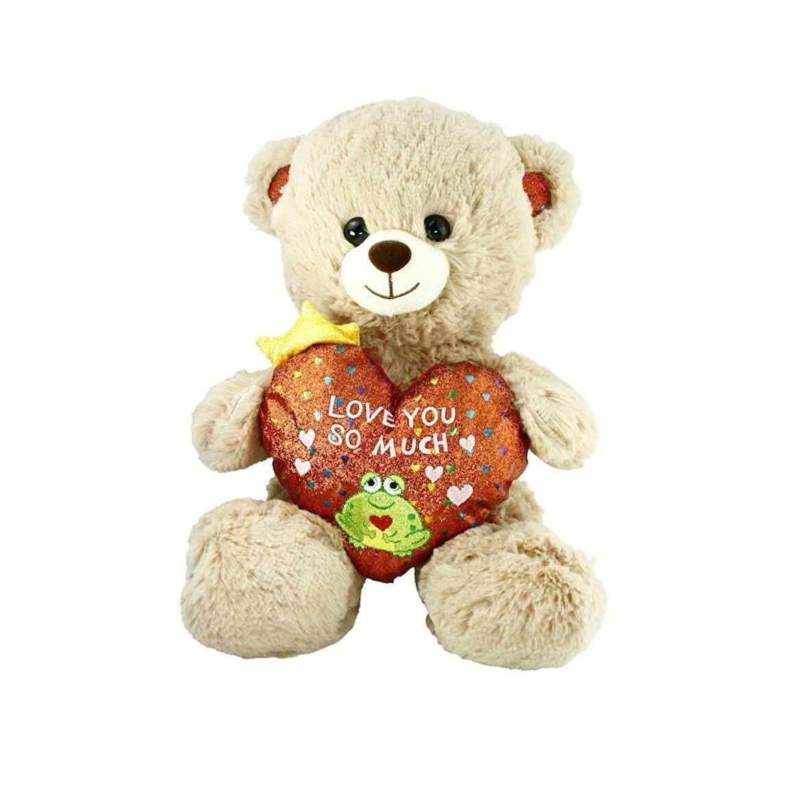 CEYLAN ADAM   PJH2323 Peluş Kalpli Ayı Love You 30 cm