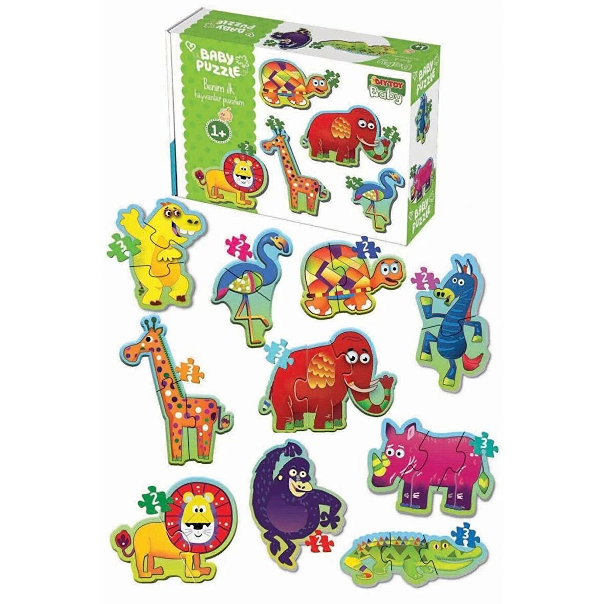 CEYLAN ADAM Nessiworld 1727 BABY PUZZLE BENİM İLK PUZZLEM ORMAN HAYVANLARI