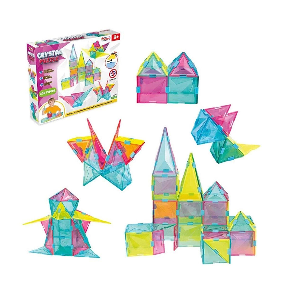 CEYLAN ADAM   03924 Kristal Puzzle 200 Parça -Fentoys