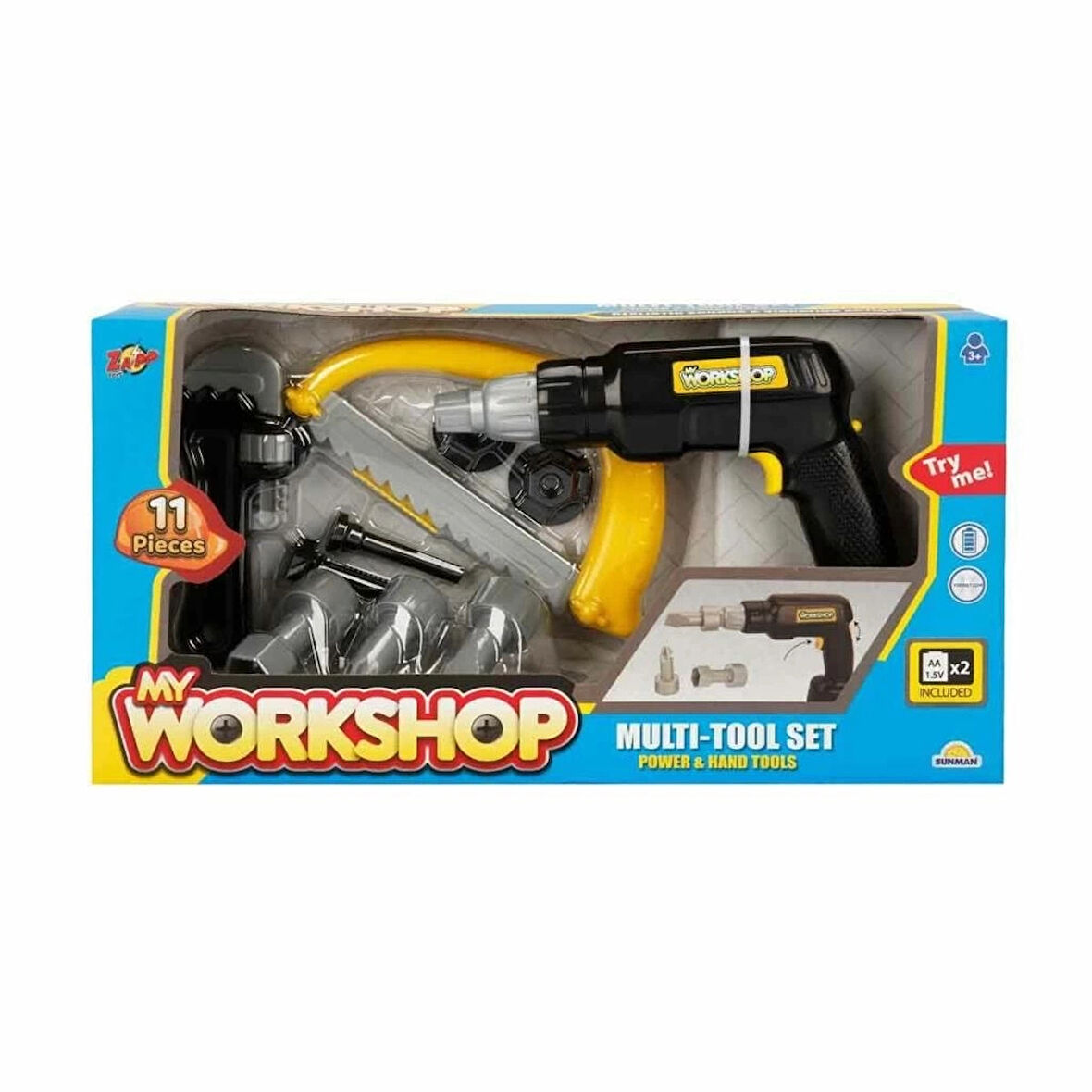 CEYLAN ADAM   4622 Zapp Toys My Workshop Elektronik Tornavida Tamir Seti 11 Parça