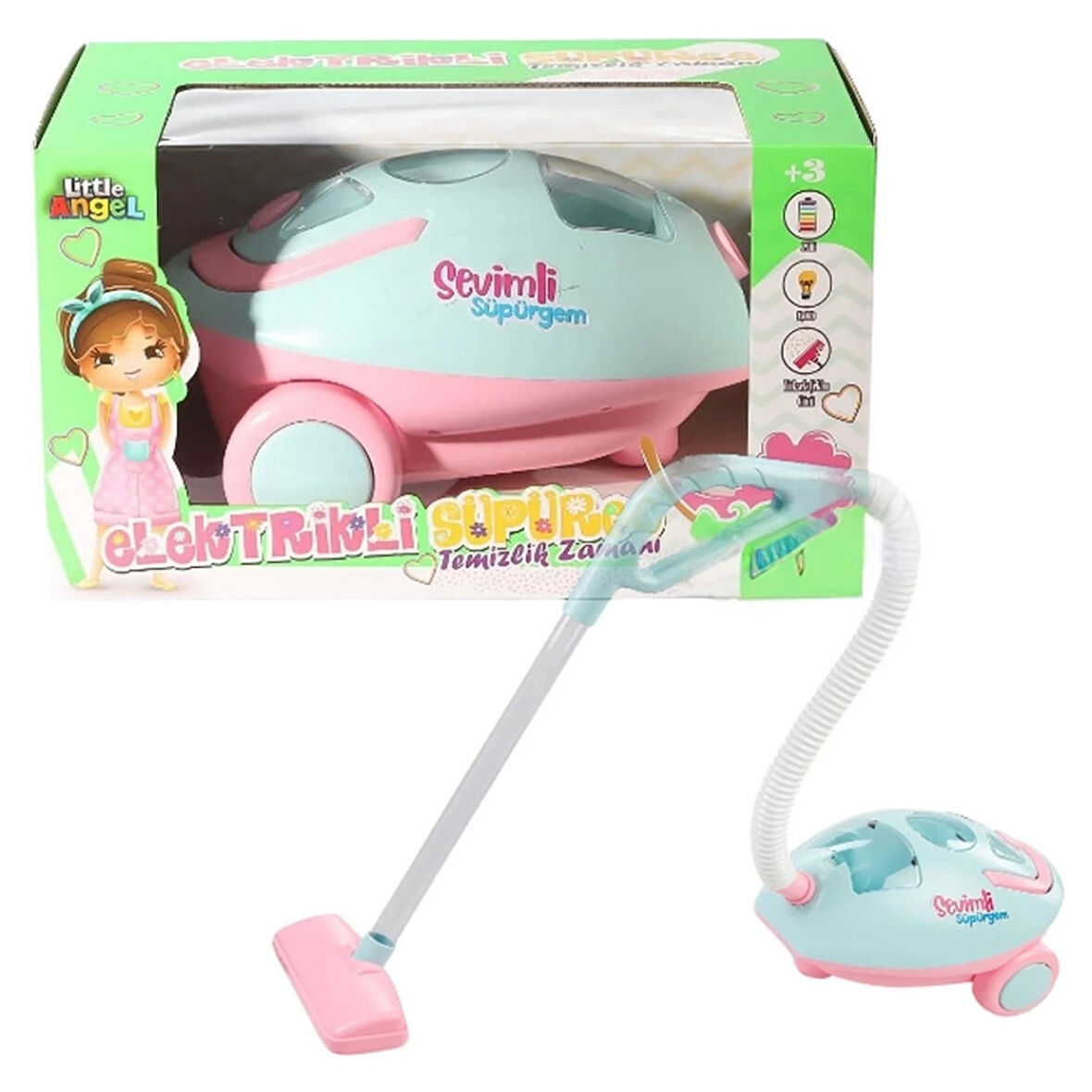 CEYLAN ADAM   Sevimli Süpürgem Pilli Elektrik Süpürgesi