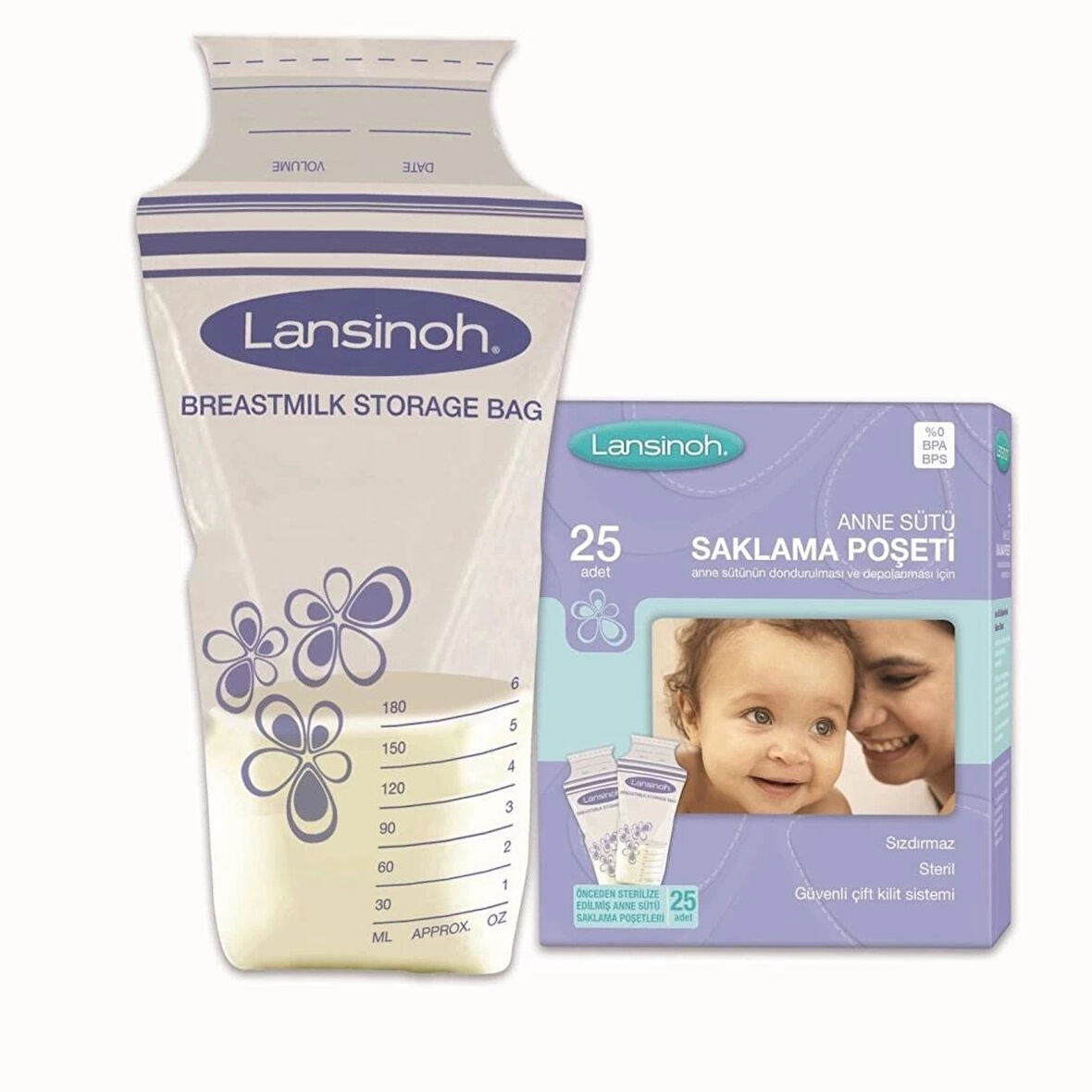 CEYLAN ADAM     Anne Sütü Saklama Poşeti 25 Adet