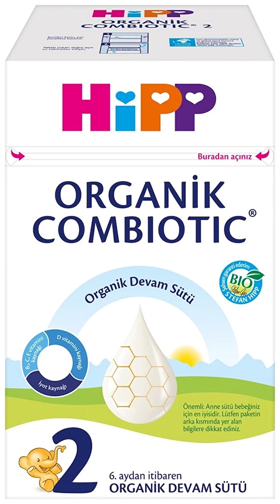 CEYLAN ADAM  Hipp 2 Organik Combiotic Bebek Sütü 800 Gr