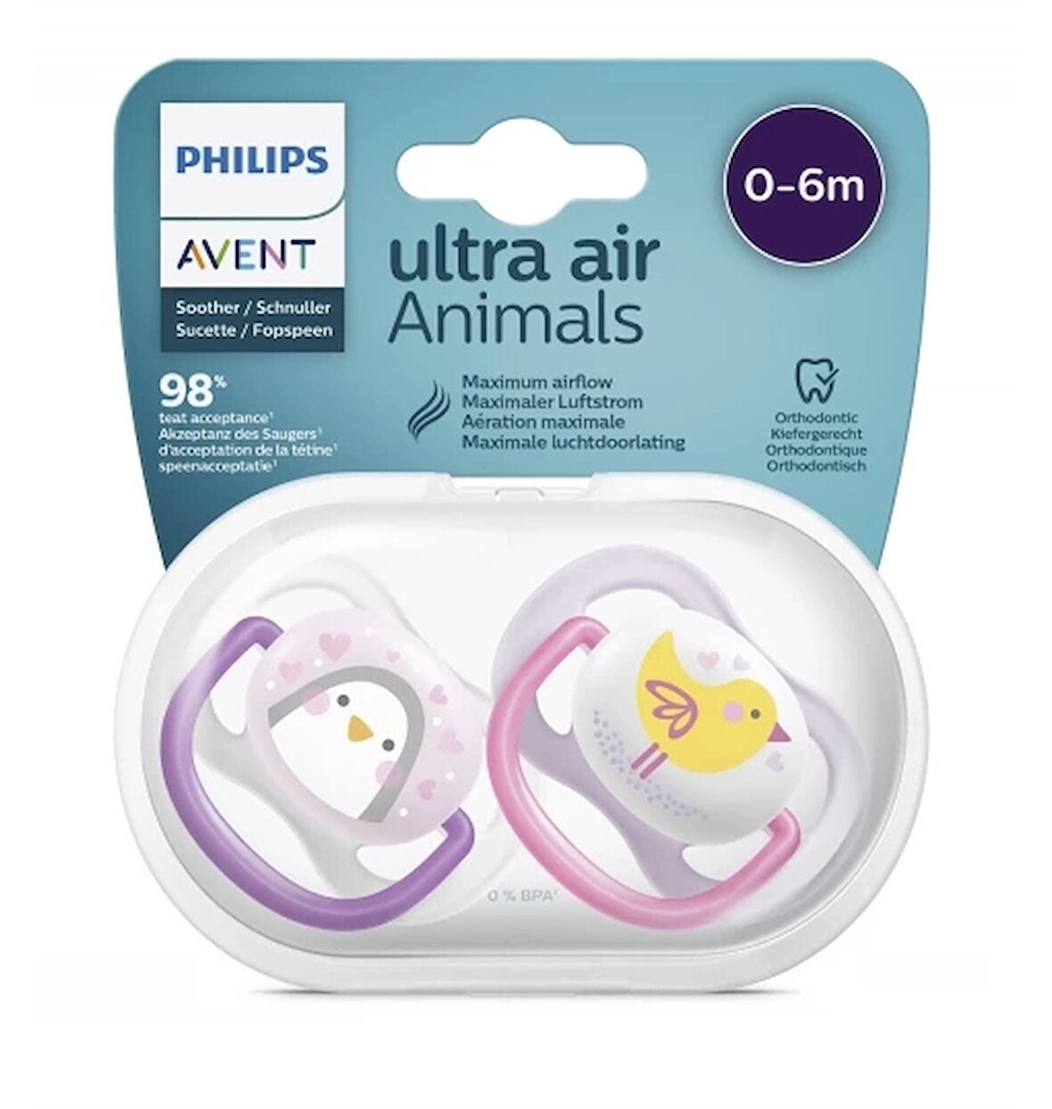 CEYLAN ADAM     Avent Ultra Air Emzik 0-6 Ay Kız