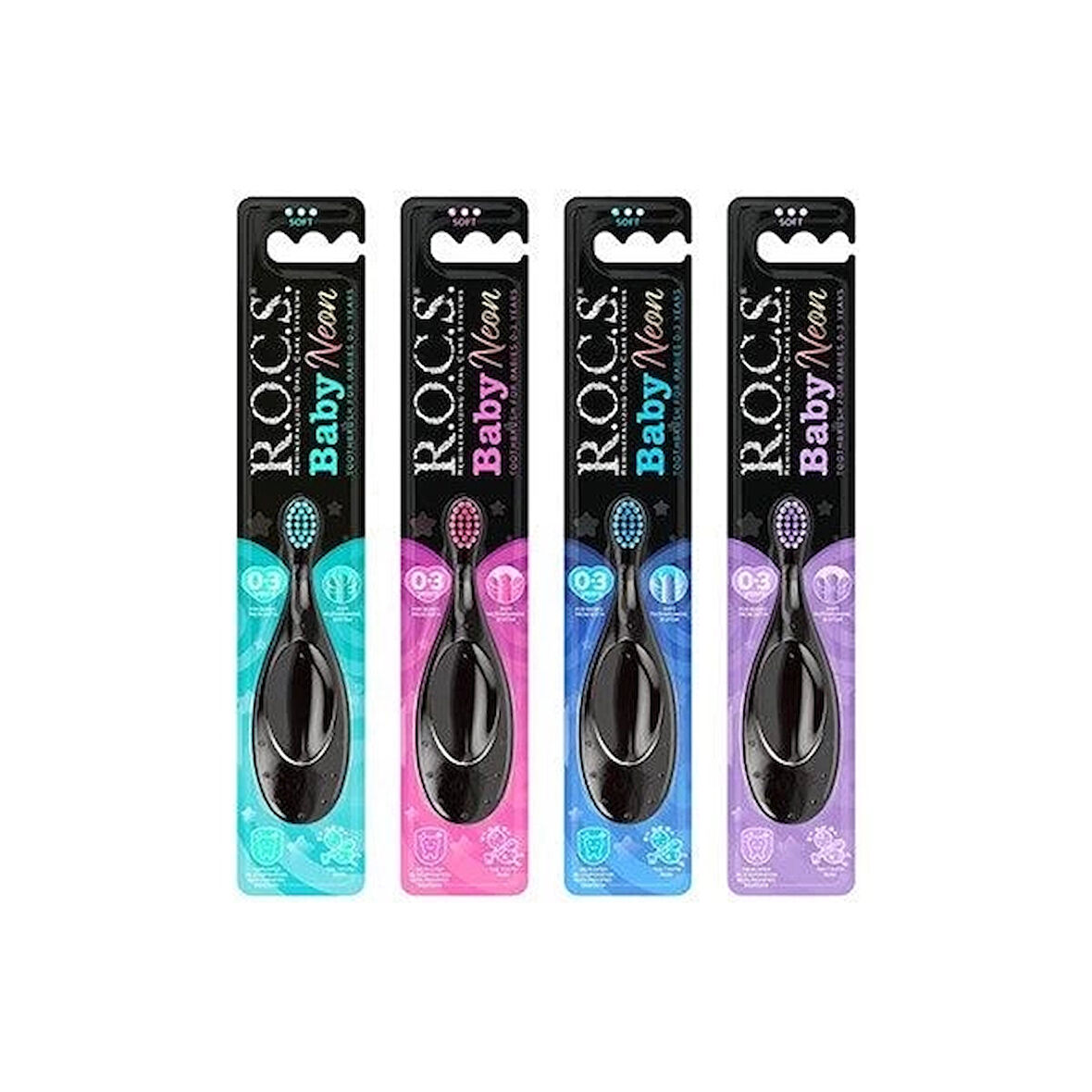 CEYLAN ADAM    .Baby Neon Ekstra Soft Diş Fırçası 0-3 Yaş