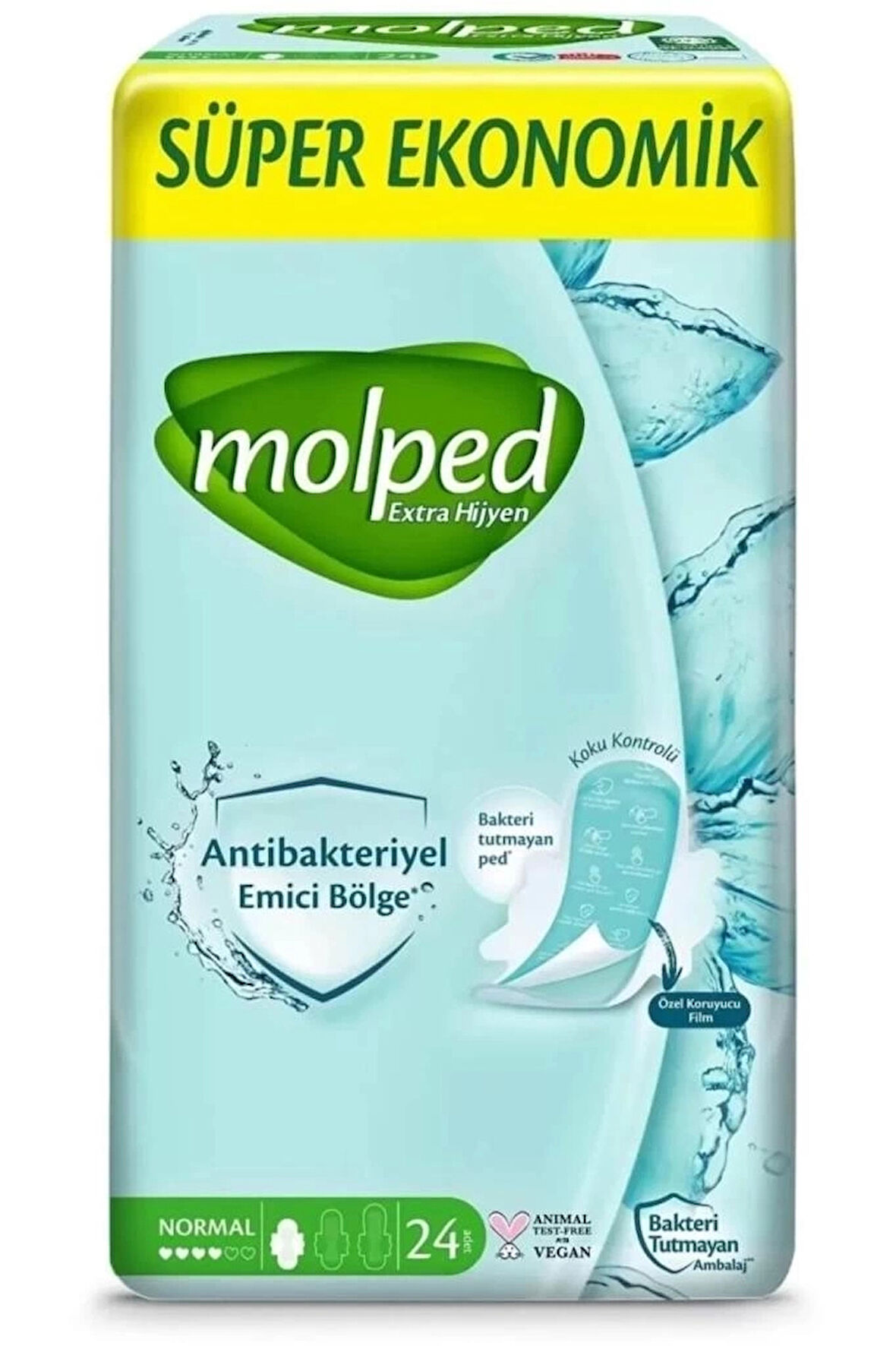 CEYLAN ADAM   Molped Extra Hijyen Normal Ped Süper Eko 24 Adet