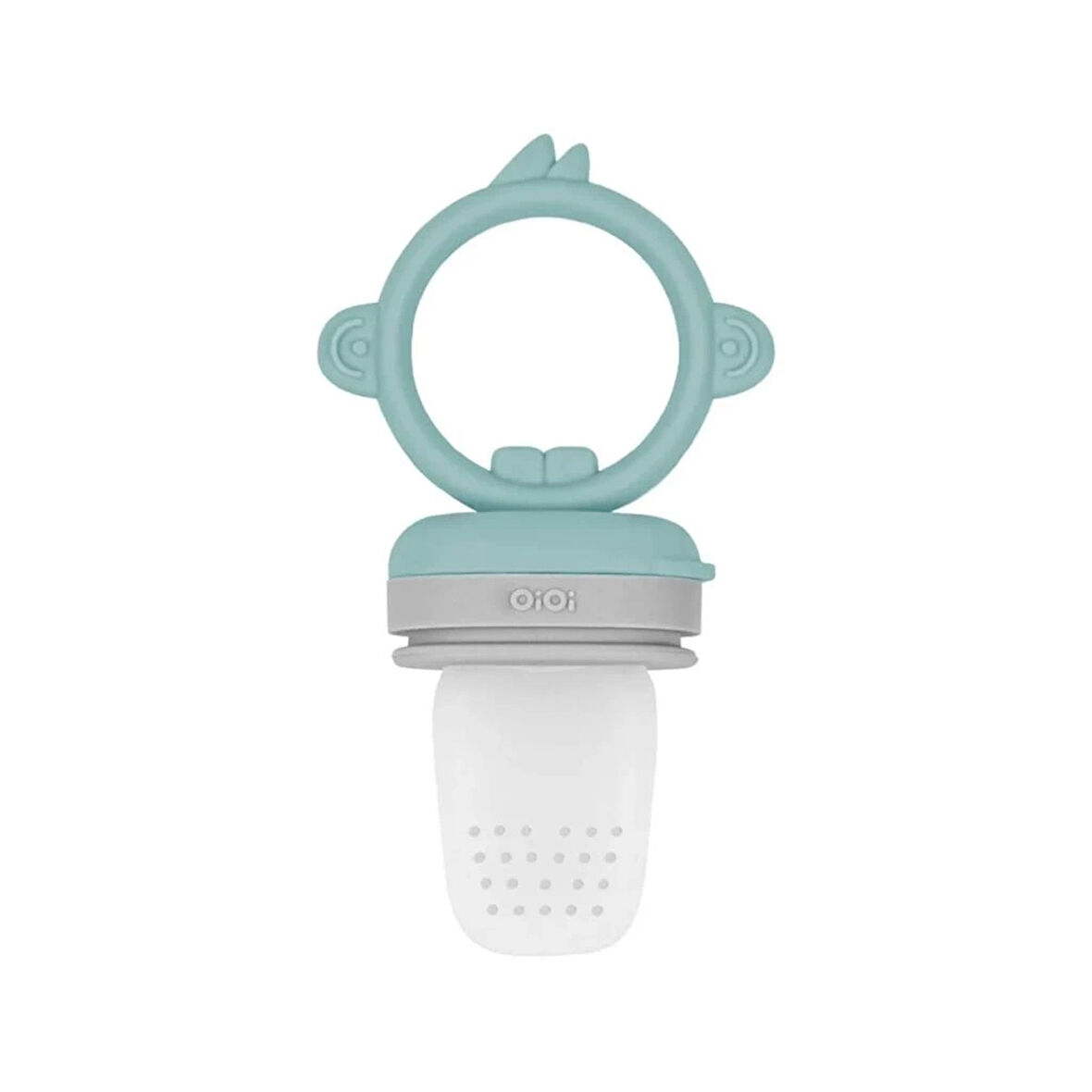 CEYLAN ADAM    Silikon Püre Meyve Sebze Emziği Aqua Green / Powder Grey