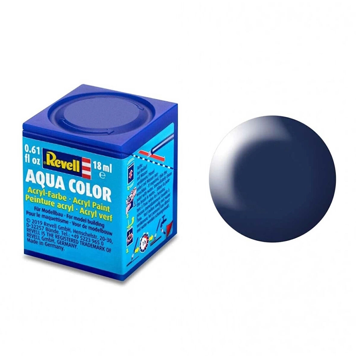 CEYLAN ADAM   Revell 350 - Aqua Color Dark Blue - Silk Boya - 18 ml