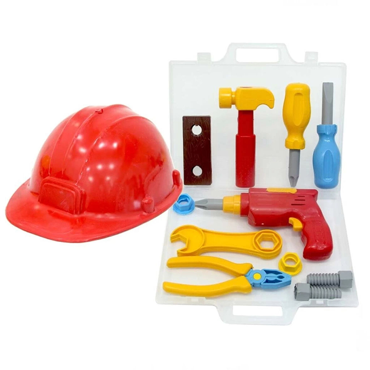 CEYLAN ADAM  Minik Usta Çantalı Baretli Tamir Seti