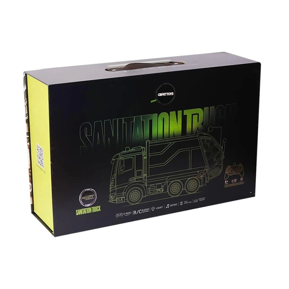 CEYLAN ADAM   HJ8003-1  Metal Kumandalı Çöp Arabası -Gepettoys