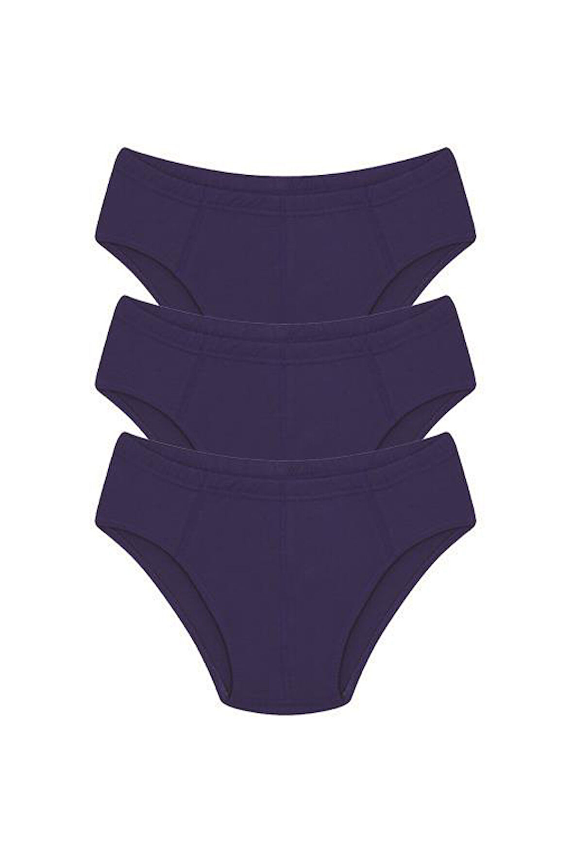 Erkek Pamuk 3lü Saks Slip 40129