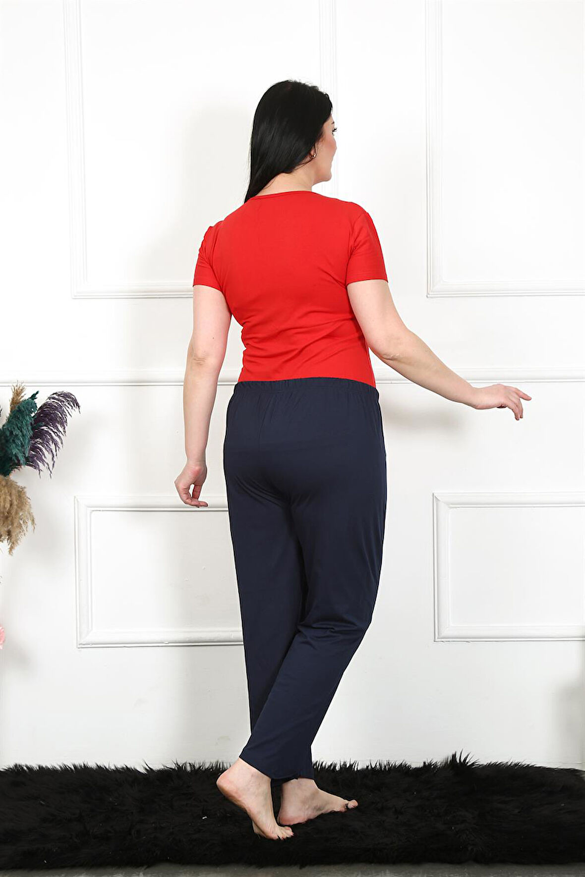 Kadın Pamuklu Büyük Beden Alt Pijama 27472