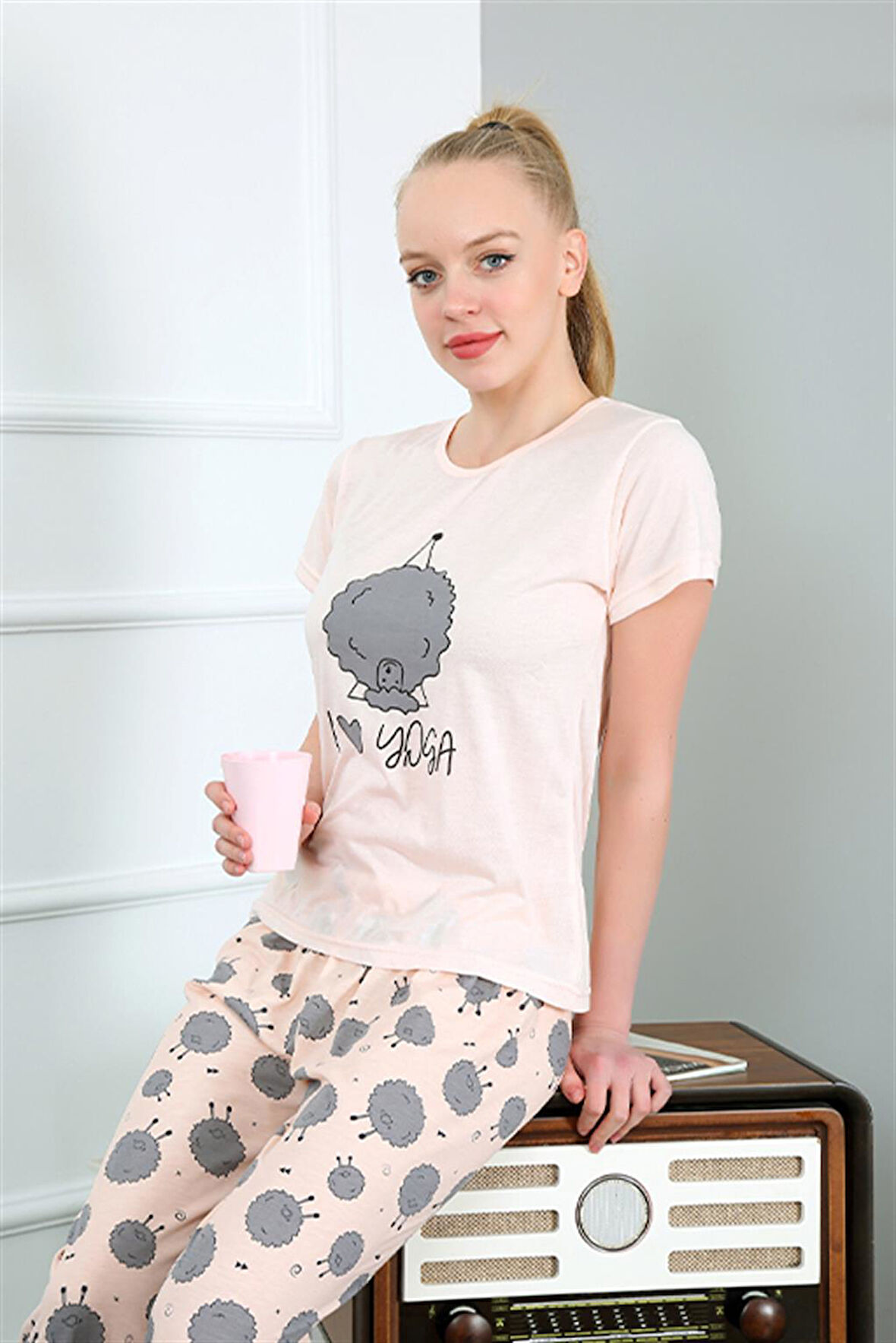 Kadın Kısa Kol Pijama Takım 20410